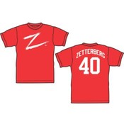 Red Henrik Zetterberg Z Logo T Shirt