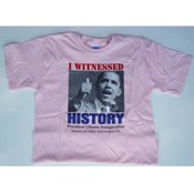 Obama "I witnessed History" Grey T-shirt