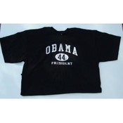 Obama Distress Black T-shirt