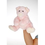 9" Pig Hand Puppet With Squeeker