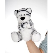 9" White Tiger Hand Puppet