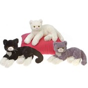 11" 3 Assorted Laydown Cats