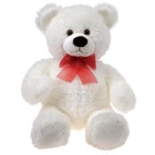 17" White Cuddle Bear