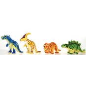 11.5" 4 Assorted Bean Bag Dinosaurs