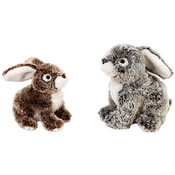 8" 2 Assorted Sitting Bean Bag Rabbits