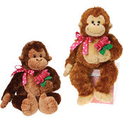 9.5" 2 Assorted Sitting Monkeys