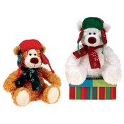9" 2 Asst. Color Sitting Bears