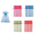7.5" X 11" Chiffon Gift Bags w/ Stripes