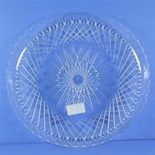 Crystal Cut Plastic Platter - 12"
