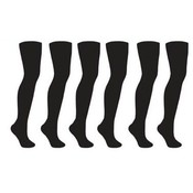Queen Size Sweaterknit Footed Tights - Black