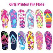 Girls Printed Flip Flops