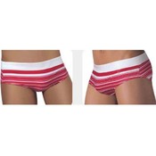 Mens Clever Red Stripe Swimsuit