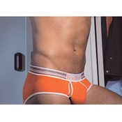 Mens Beau Monde Orange Bikini Brief
