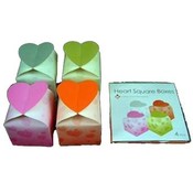 Set of 4 Heart Square Boxes