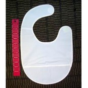 Blank Vinyl Baby Bib with See-Through Pocket