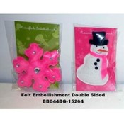 Assorted Double Sided Felt Embellishments