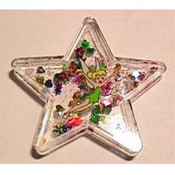 Star shaped waterballs with fairy decal