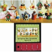 Set of 12 Springtime Mini Ornaments