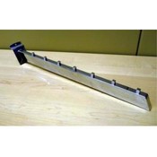 Chrome Downslant Arm Slatwall with 7 Ball Stops