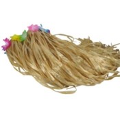 Adult Tan Plastic Hula Skirt