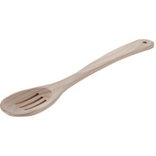 12" Heavy Wooden Slotted Spoon