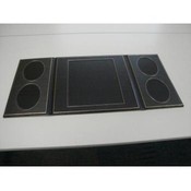 Simulated Leather Picture Frame - Gold Trim