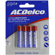 AAA 4 pack Heavy Duty Batteries