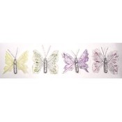 Glittery Butterfly Magnet