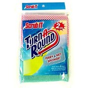 2pk Two-Sided Terry / Net Sponge