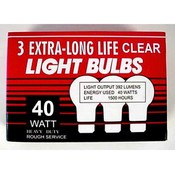 40 Watt Clear Light Bulbs