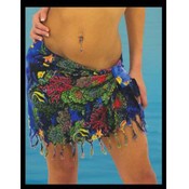 Rayon Short Sarong w/Fringe