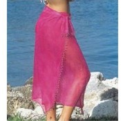 Long Sheer Marble Crepe Sarong