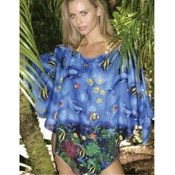 InGear Tropical Print Rayon Poncho