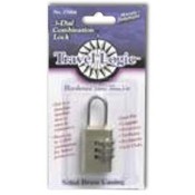 3/4" 3-Dial Resettable Brass Combination Lock
