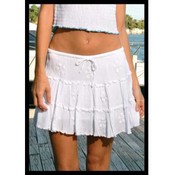 Women's 3-Tier w/ Puff Embellishment Mini Skirt