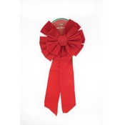 Red Velvet Christmas Holiday Bow 24"