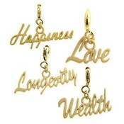 Happiness, Love, Longevity, Wealth Pendant Charms
