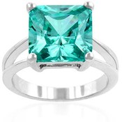 Blue Lagoon CZ Ring