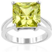 Peridot Paradise Green CZ Ring