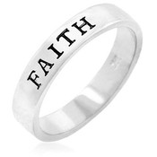 Hope Silver Tone Ring