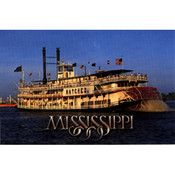 Mississippi Postcard 12314 River Boat