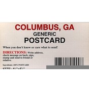 Georgia Postcard  13608 Columbus Generic