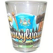 Pennsylvania Shot Glass 2.25H X 2" W Elements