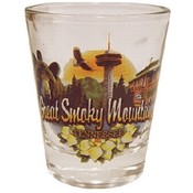 Tennesee Great Smokey Mountains  Shotglass Element