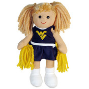 West Virginia University Plush Cheerleader Small 1