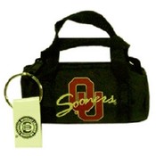 University Of Oklahoma Keychain Duffle Bag Script