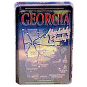 Georgia Playing Cards State Map 24 Display unit