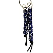 University Of Kansas Keychain Beaded Small