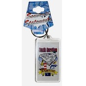 South Carolina Keychain Lucite State Map
