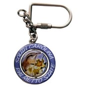 South Carolina Keychain Spinner Bird/Flower